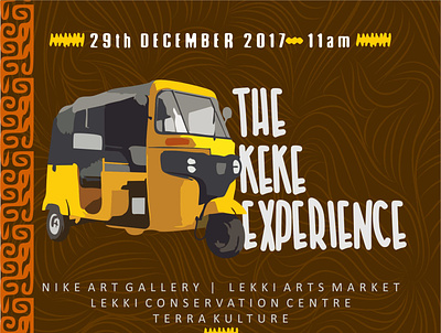 THE KEKE EXPERIENCE clean design eflyer poster poster art