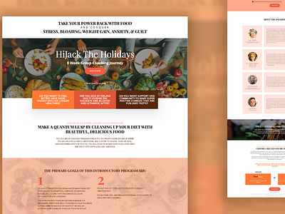 Hijack The Holidays Landing Page Design