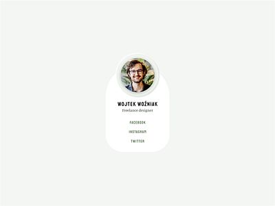 Daily UI - Day 6 - User profile dailyui day6 minimal user profile