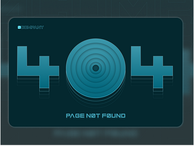 Daily UI - Day 7 - 404 page - UI - Futuristic