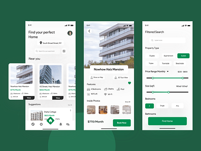 Apartment Rent App adobe xd apartment booking booking app clean ui home home booking online booking realstate rent rent a home rent home rental responsive
