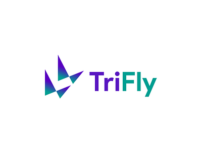 Logo Design TriFly design graphic design logo logo design minimalistic