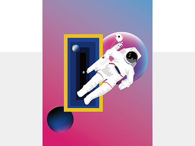 宇航员spaceman design illustration