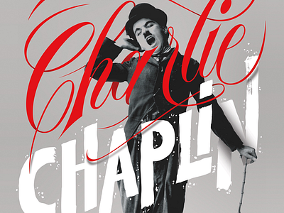 Chaplin poster calligraphy chaplin cinema lettering poster typography