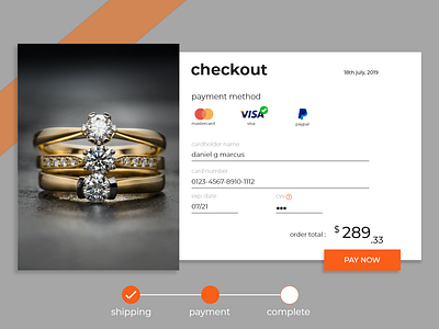 Credit Card Checkout dailyui 002