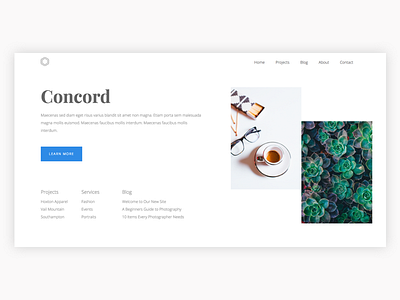 Concord hero sleep deprived template webflow