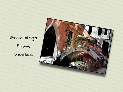 Greetings from Venice postcard