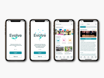 Volunteer app design