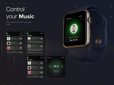 iWatch Music Player Concept