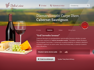 Wine microsite & App app application dark microsite photo red web wine