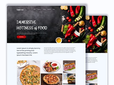 Food web Landing Page food food app landing page food ui food ui design landing landing page landing ui restaurant ui restaurent ui restaurent web ui ui ui design uiux