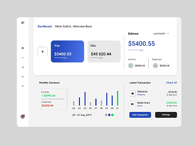 Web Dashboard Design