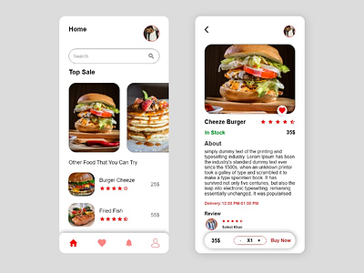 Food Order App Design