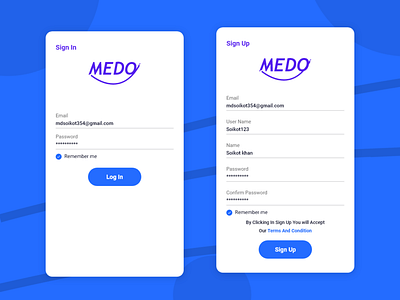 Login-Signup Page (Adobe Xd)