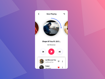 Music App Now Playing Screen (Adobe Xd)