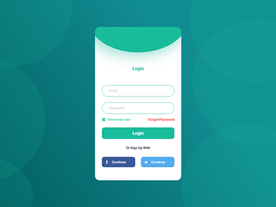 Login Page (Adobe Xd)