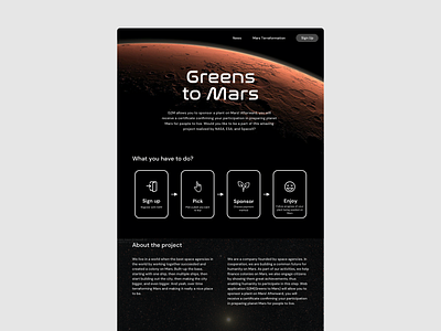 Greens to Mars - let's terraform Mars together