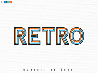 Retro text effect typography 1 branding design identity illustrator logo logodesign retro design retro font retro logo retrowave t shirt design tshirtdesign tshirts typogaphy