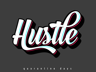 Hustle custom typography branding business logo clean identity illustrator logodesign poster a day poster design posters retro logo retro typography typography typography art typography design typography logo