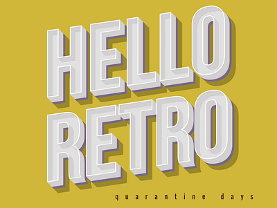 HELLO RETRO ! branding business logo clean design identity illustrator logo logodesign retro retro design typogaphy vector
