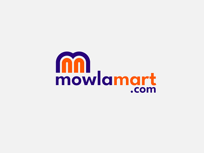 mowlamart.com' a Pabna (Bangladesh) based e-coomerce site. The c branding business logo clean flat identity illustrator logo logodesign logotype minimal