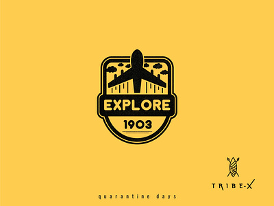 EXPLORE - emblem design for t-shirt