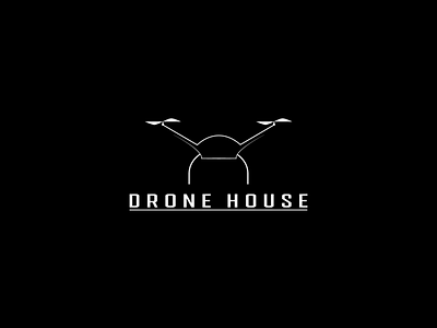 Drone House logo business logo clean design drone drone logo dronelogo flat identity logo logo design logochallenge logoclub logocollection logoconcept logocore logodesign logos logotype minimal vector