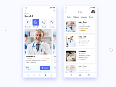 Doctor Appointment Medical App concept. adobe photoshop adobe xd appointment book doctor medical ui ui ux uxdesign