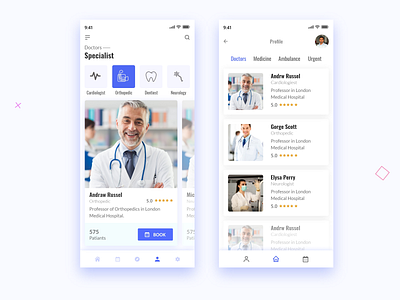 Doctor Appointment Medical App concept.
