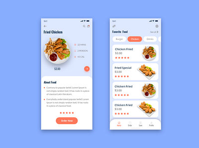 Food App burger chicken fastfood food food app foodie