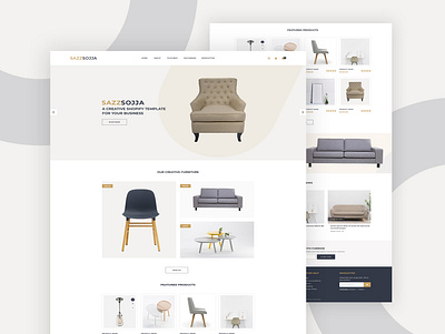 sazzsojja furniture website ecommerce furniture furniture design furniture store ui ux website design