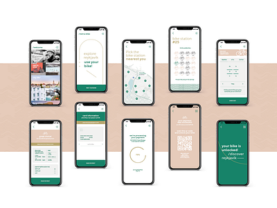 Reykjavik City Branding / Renting Bike App app app design city branding graphicdesign renting ui ux uidesign
