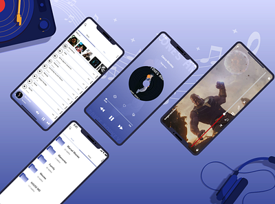 Media Player App folder media music ui ux