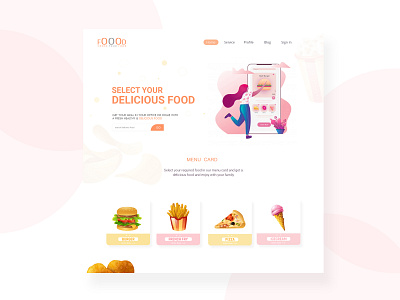 Food Delivery Landing Page UI/UX ads design alok biswas alok biswas design best graphic design flat icon flat illustration food app food delivery food delivery app food illustration graphic design illustration landing page design landing page ui logo design sass landing social media design ui ux design