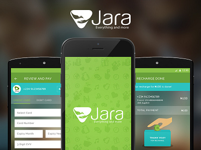 Mobile Recharge App android app behance clean design dribble green iphone logo mobile ui ux