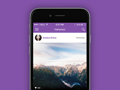 Instagram Wall Redesign App - Hahamos android animation app development edit images edit videos fun ios redesign social timeline wall