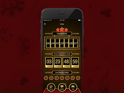 World Lottery App UI Design android app design ios jeckpot lottery ui win world yellow