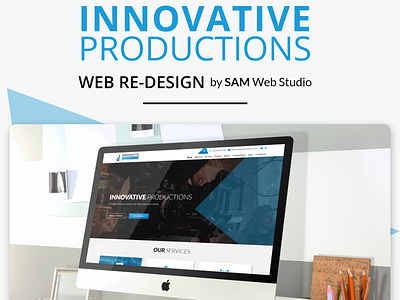 Logo Design + Website Design For Innovative Production design ui ui ux uidesign uiux web development webdesign website website concept website design website design and development website development
