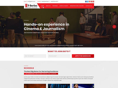 Website Design + Website Development For GKFTII (T-Series)