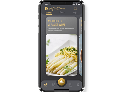 Belgian Takeout App Prototype app design belgian caterer design flemish food hof ten damme kallo ui ux