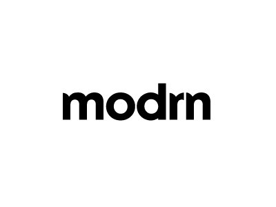 Modrn Logo v1 custom feedback logo logotype text