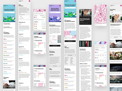 Broadband Map mobile views broadband icons illustration interface internet map mobile new zealand responsive web