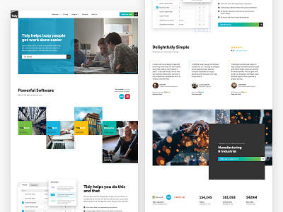 Tidy website redesign