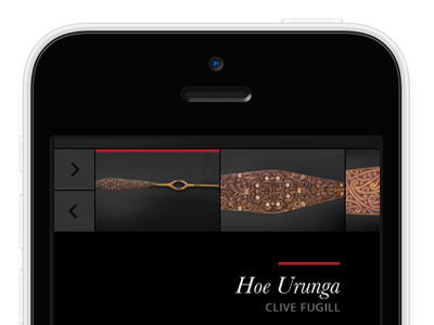 Ahua Product Detail [responsive] art black ecommerce gray iphone maori minimal mobile red responsive shop web