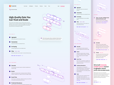 PredictHQ Website III data data viz graph illustration responsive startup web