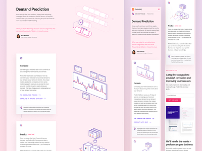PredictHQ Website VII data data viz graph illustration responsive startup web
