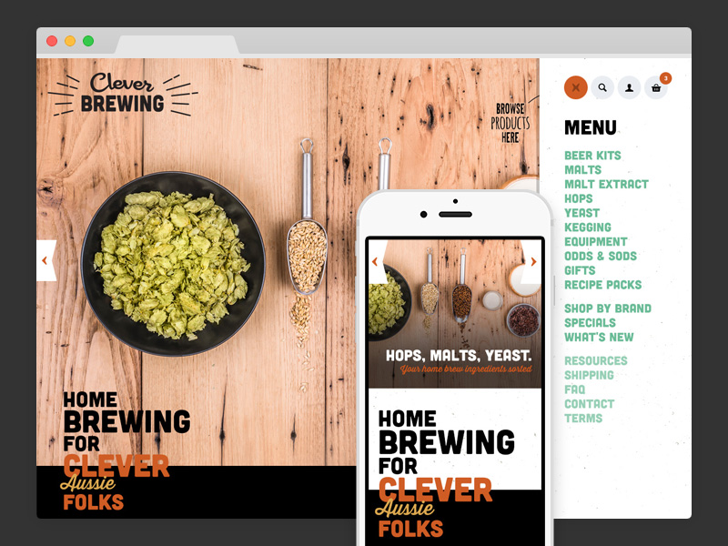 Clever Brewing Mobile Hero Tweak By Benek Lisefski On Dribbble