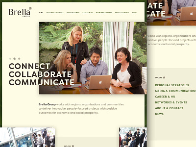 Brella broken grid green image new zealand overlap responsive type waikato web