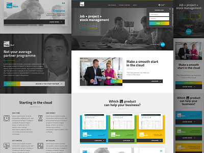 Tidy Responsive Homepage app auckland finance gradient interface mobile new zealand responsive saas tablet web xero