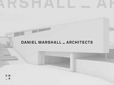 DM_A logo wordmark architect architecture auckland black branding contemporary logo minimal monochrome new zealand white